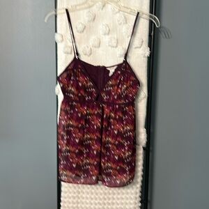 Beautiful multi colored Babydoll tank